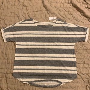 Striped Women’s linen blend tee